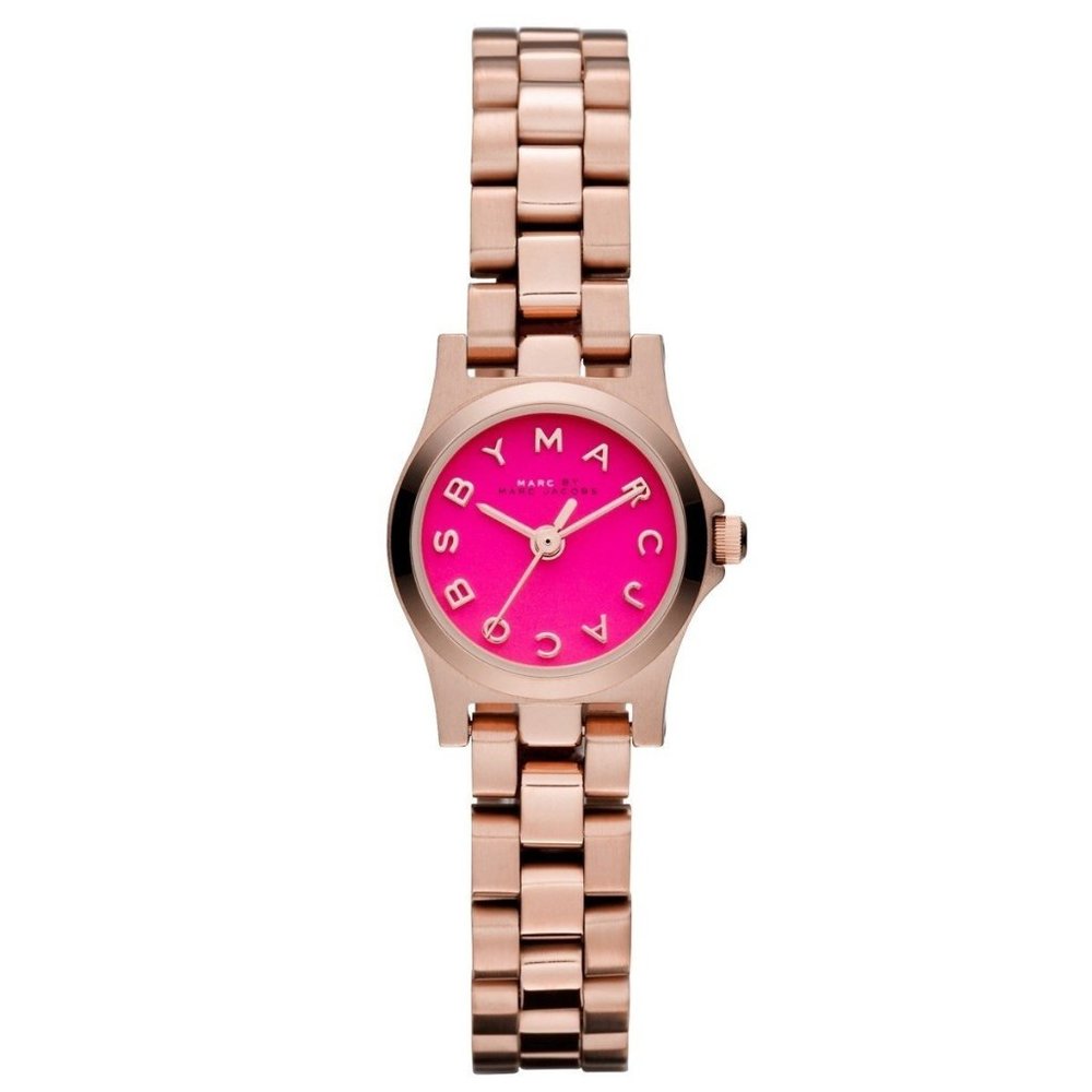 Marc Jacobs ‘dinky’ Rose gold and pink mini watch